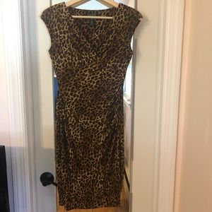 Ralph Lauren leopard print wrap dress